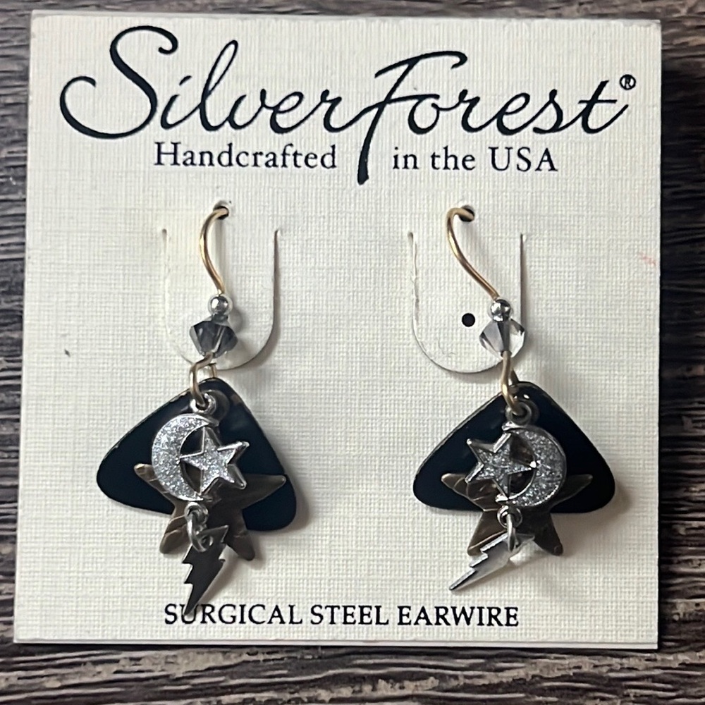 NEW STARS MOON GALAXY EARRINGS BY SILVER FOREST